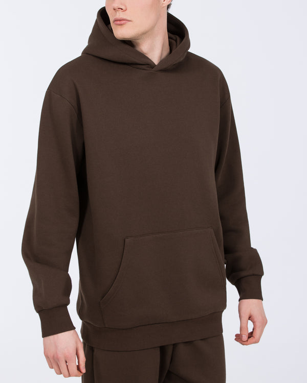2t Blaine Tall Heavyweight Oversized Hoodie (brown)
