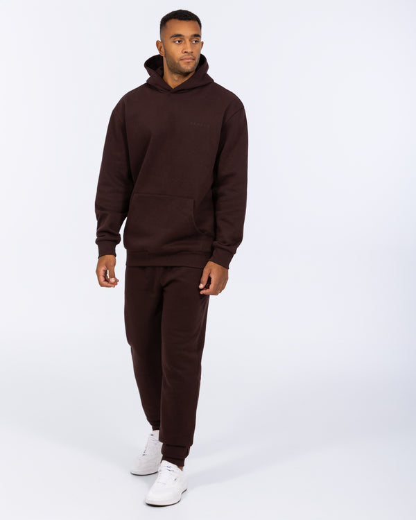 Parell Forge Tall Oversized Pullover Hoodie (oxblood)