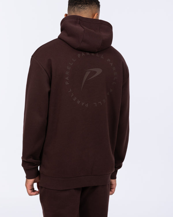 Parell Forge Tall Oversized Pullover Hoodie (oxblood)