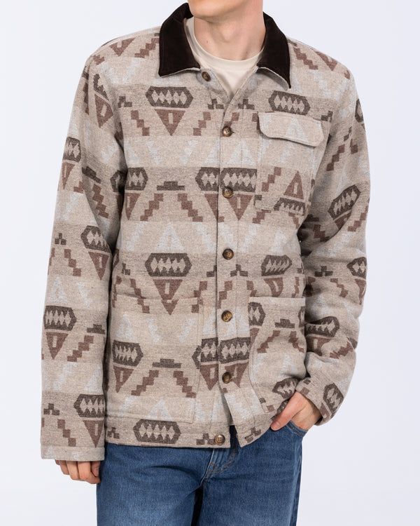2t Aztec Tall Padded Jacket (oatmeal)