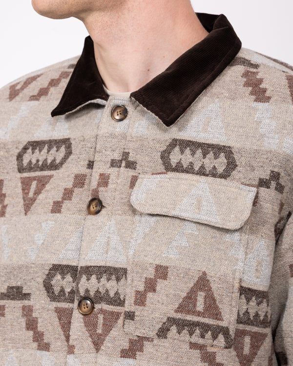 2t Aztec Tall Padded Jacket (oatmeal)