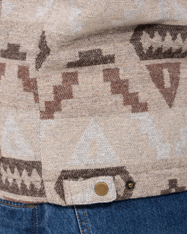 2t Aztec Tall Padded Jacket (oatmeal)