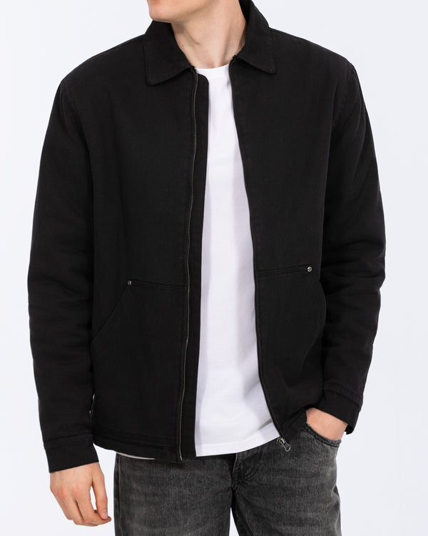 2t Craigie Tall Sherpa Lined Jacket (black)