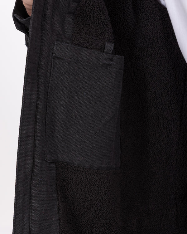 2t Craigie Tall Sherpa Lined Jacket (black)