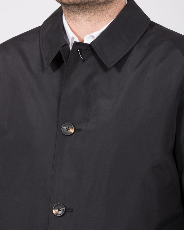 Grey Hawk Felix Tall Showerproof Rain Mac (black)
