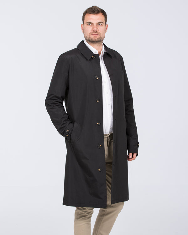 Grey Hawk Felix Tall Showerproof Rain Mac (black)
