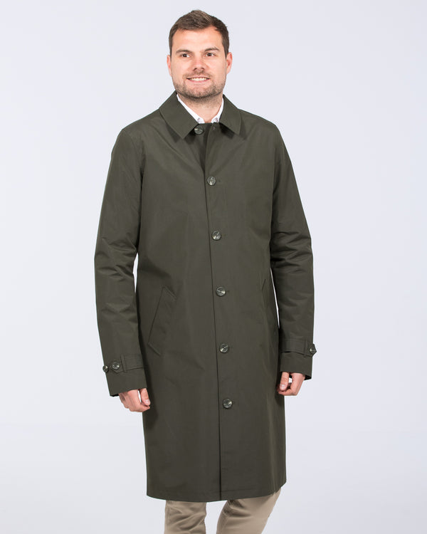 Grey Hawk Felix Tall Showerproof Rain Mac (khaki)