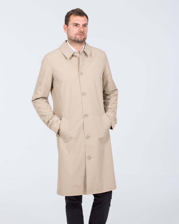 Grey Hawk Felix Tall Showerproof Rain Mac (stone)
