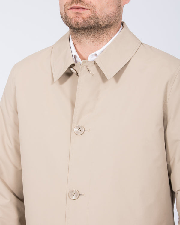 Grey Hawk Felix Tall Showerproof Rain Mac (stone)