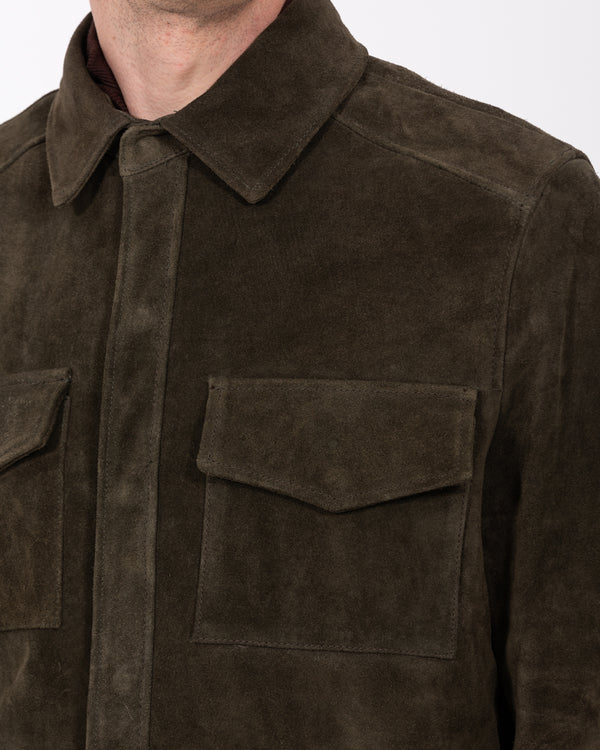 Harry Brown Tall Suede Jacket (dark green)