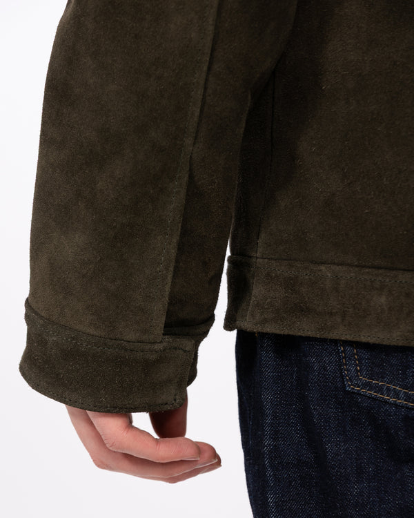 Harry Brown Tall Suede Jacket (dark green)