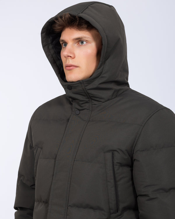 2t Jethro Tall Longline Puffer Jacket (khaki)