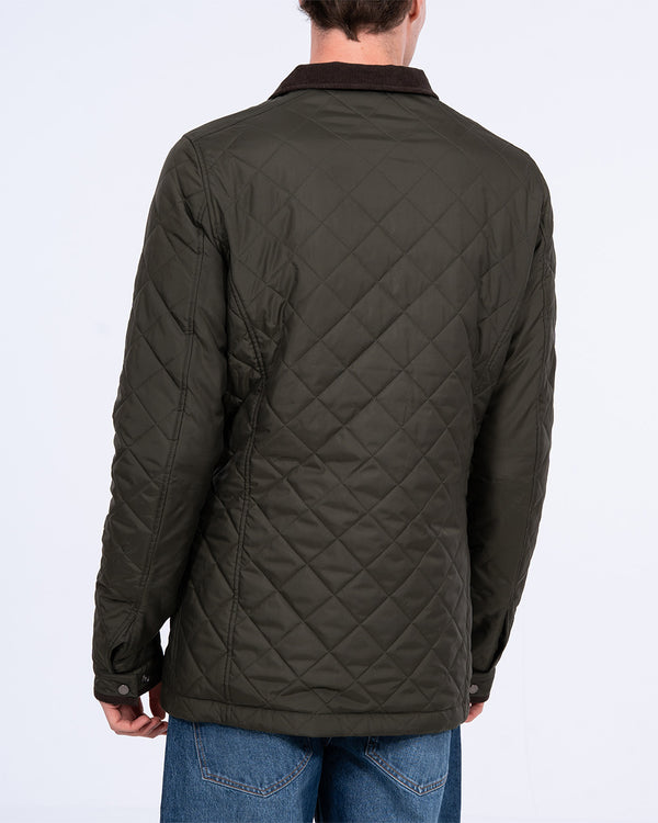 Redpoint Barnet Tall Water Repellent Quilted Jacket (dark olive)
