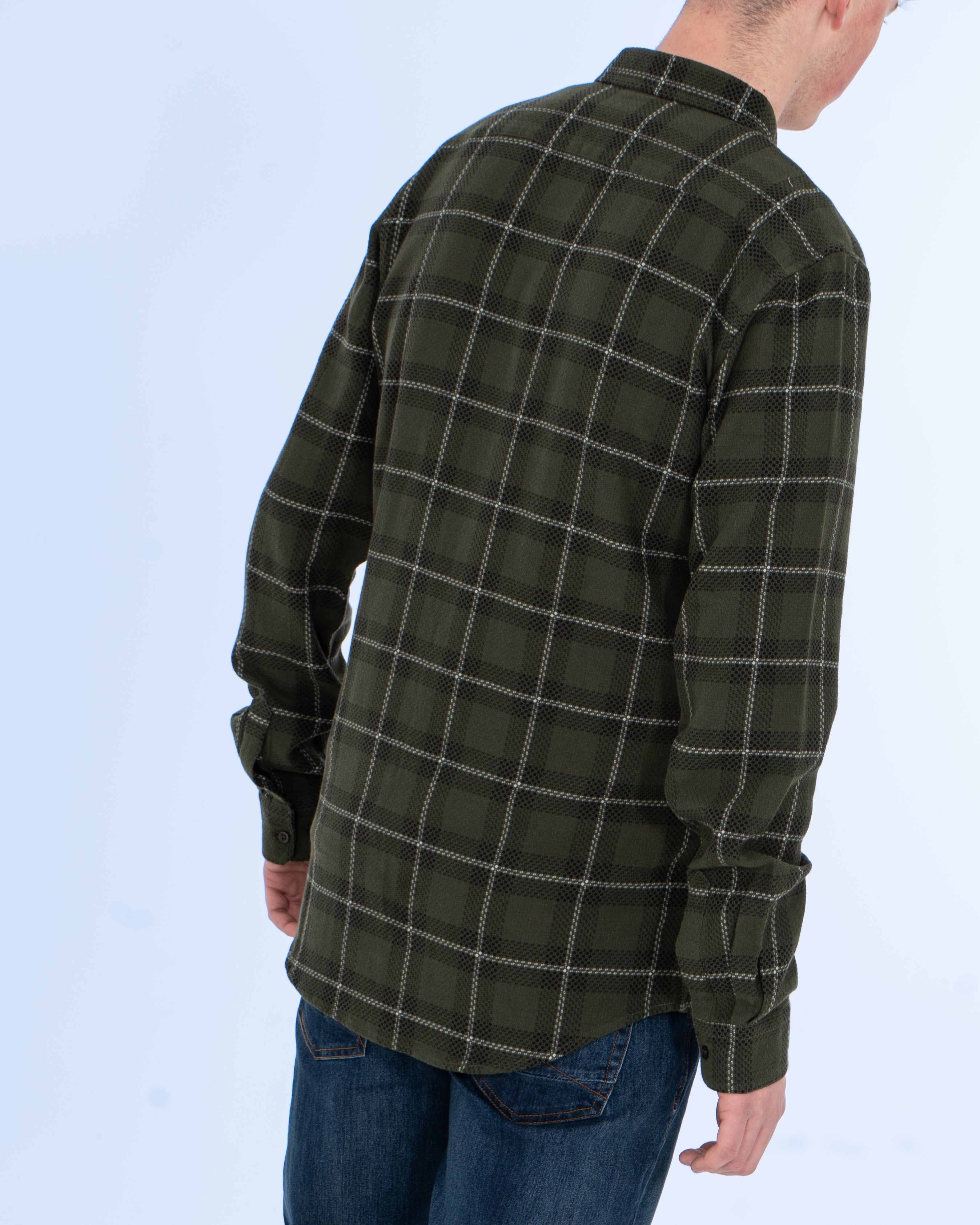 2t Jackson Extra Tall Mens Oxford Shirt (dark green check) | Tall