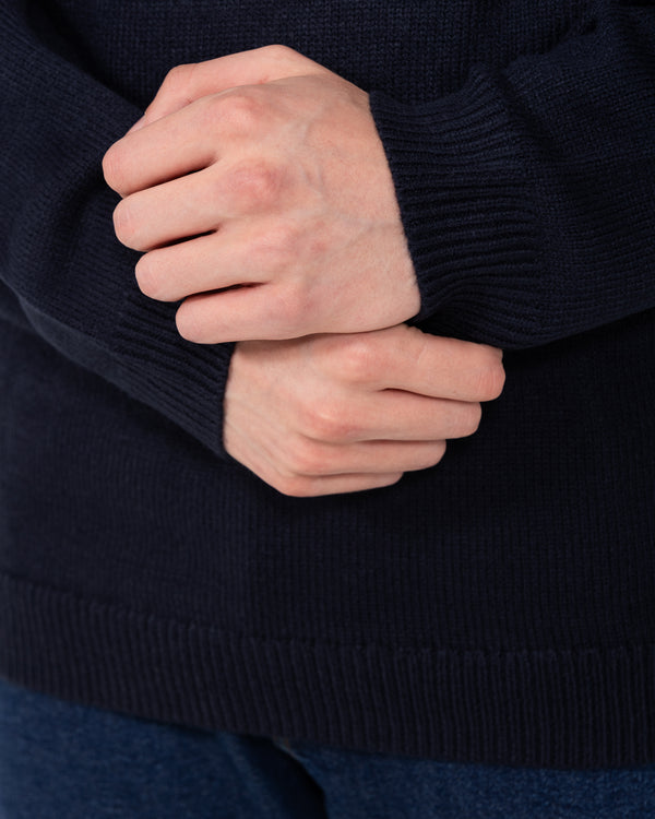 2t Finn Tall Fairisle Yoke Jumper (navy)