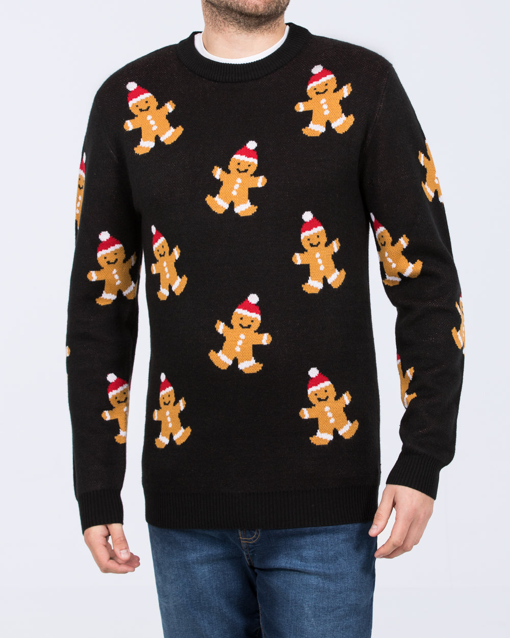 Gingerbread Man Christmas Jumper Men's Gingerbread Christmas