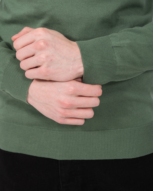 2t Austin Tall Cotton Crew Neck Jumper (sage)