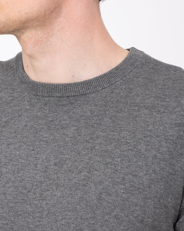 2t Austin Tall Cotton Crew Neck Jumper (charcoal)