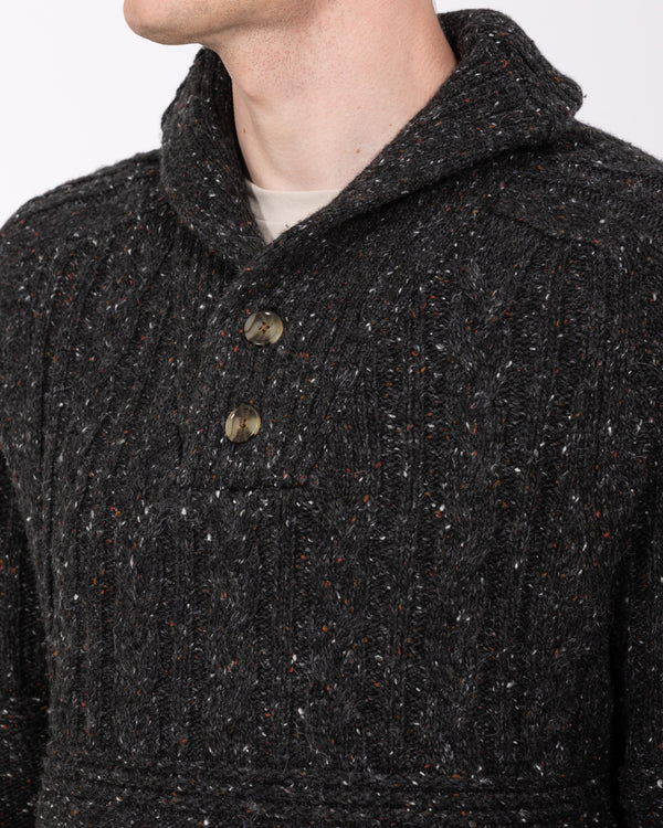 2t Connall Tall Cable Knit Jumper (charcoal)