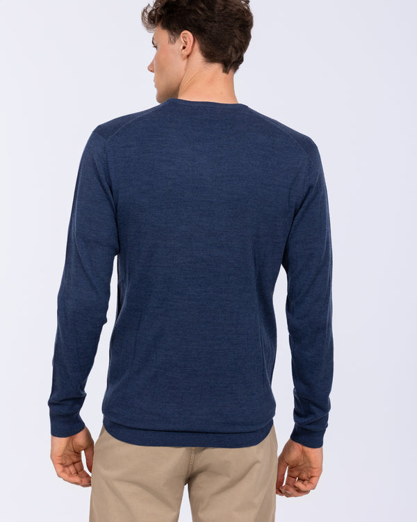 2t Tall Merino Blend Crew Neck Jumper (indigo)