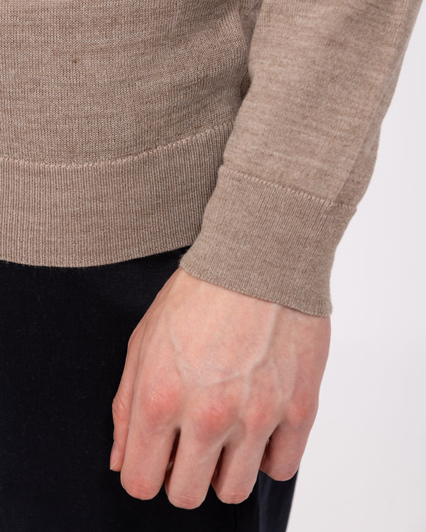 2t Tall Merino Blend Crew Neck Jumper (taupe)