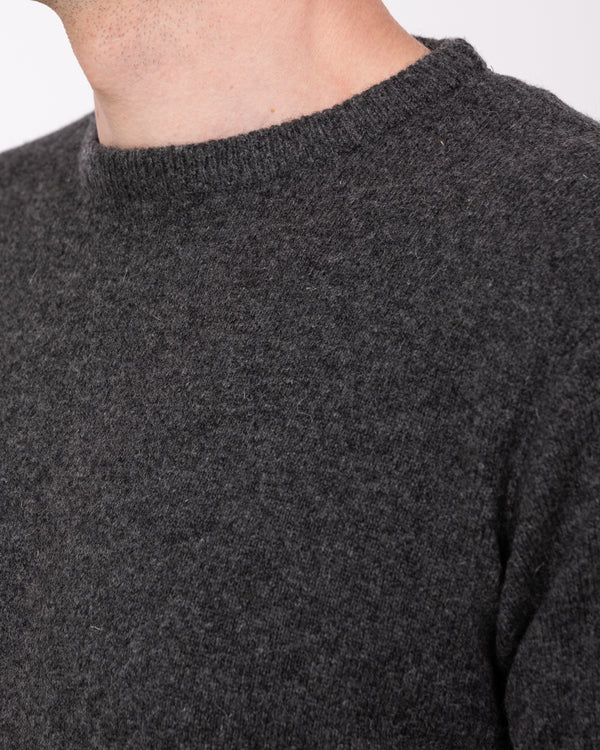 2t Tall Pure Lambswool Crew Neck Jumper (charcoal)