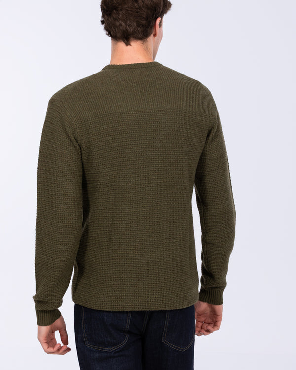 2t Tall Abbots Lambswool Stitch Jumper (khaki)