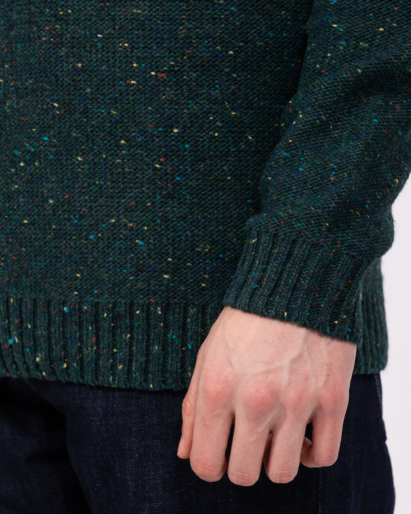 2t Connall Tall Cable Knit Jumper (dark green)
