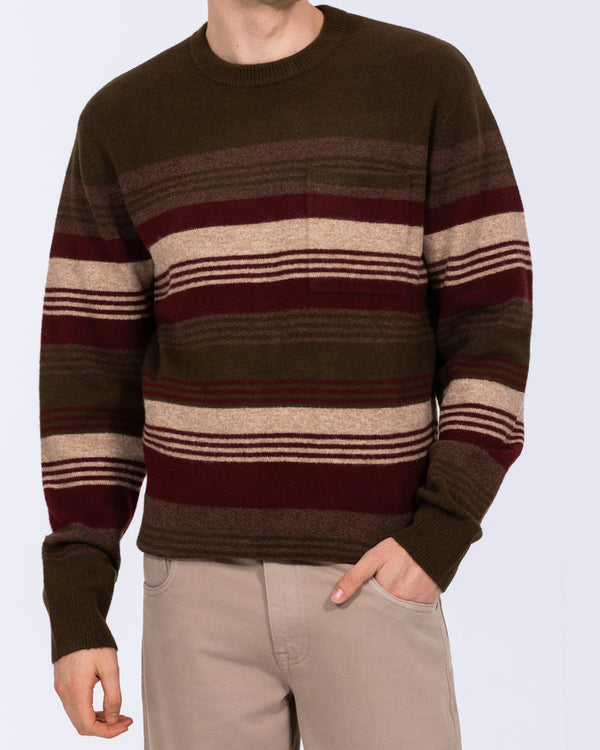 2t Cowan Tall Stripe Jumper (green stripe)