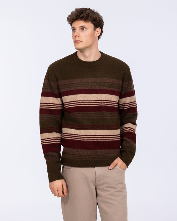 2t Cowan Tall Stripe Jumper (green stripe)