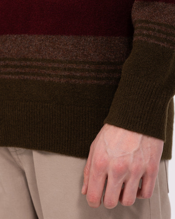 2t Cowan Tall Stripe Jumper (green stripe)