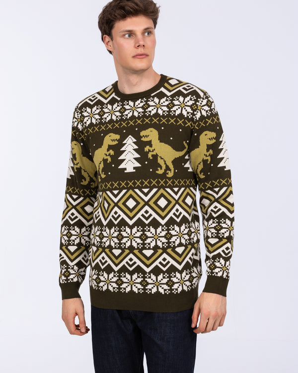 2t Tall Fairisle Christmas Jumper (green novelty)