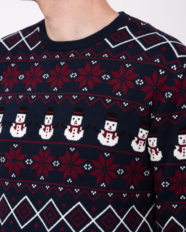 2t Tall Fairisle Christmas Jumper (navy novelty)