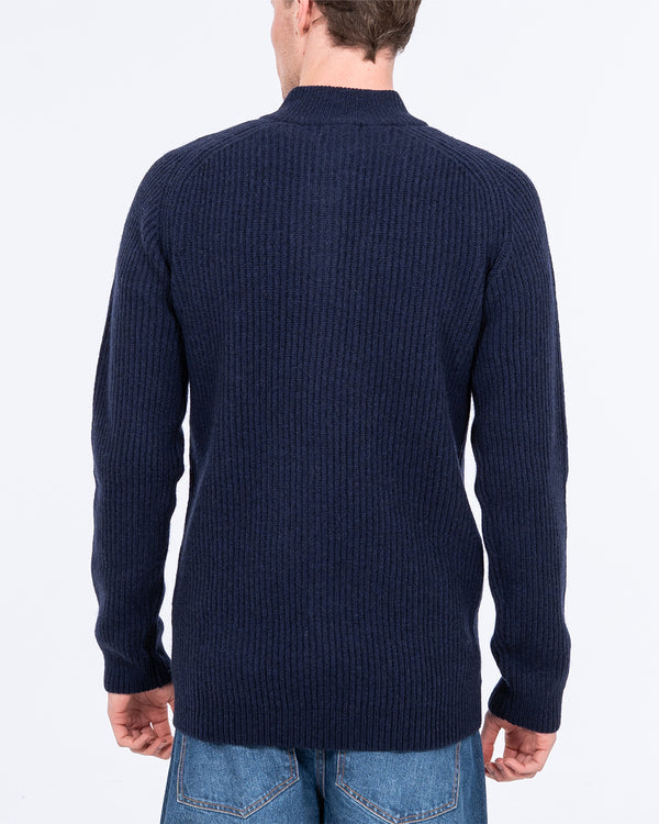 2t Tall Full Zip Up Cardigan (navy)