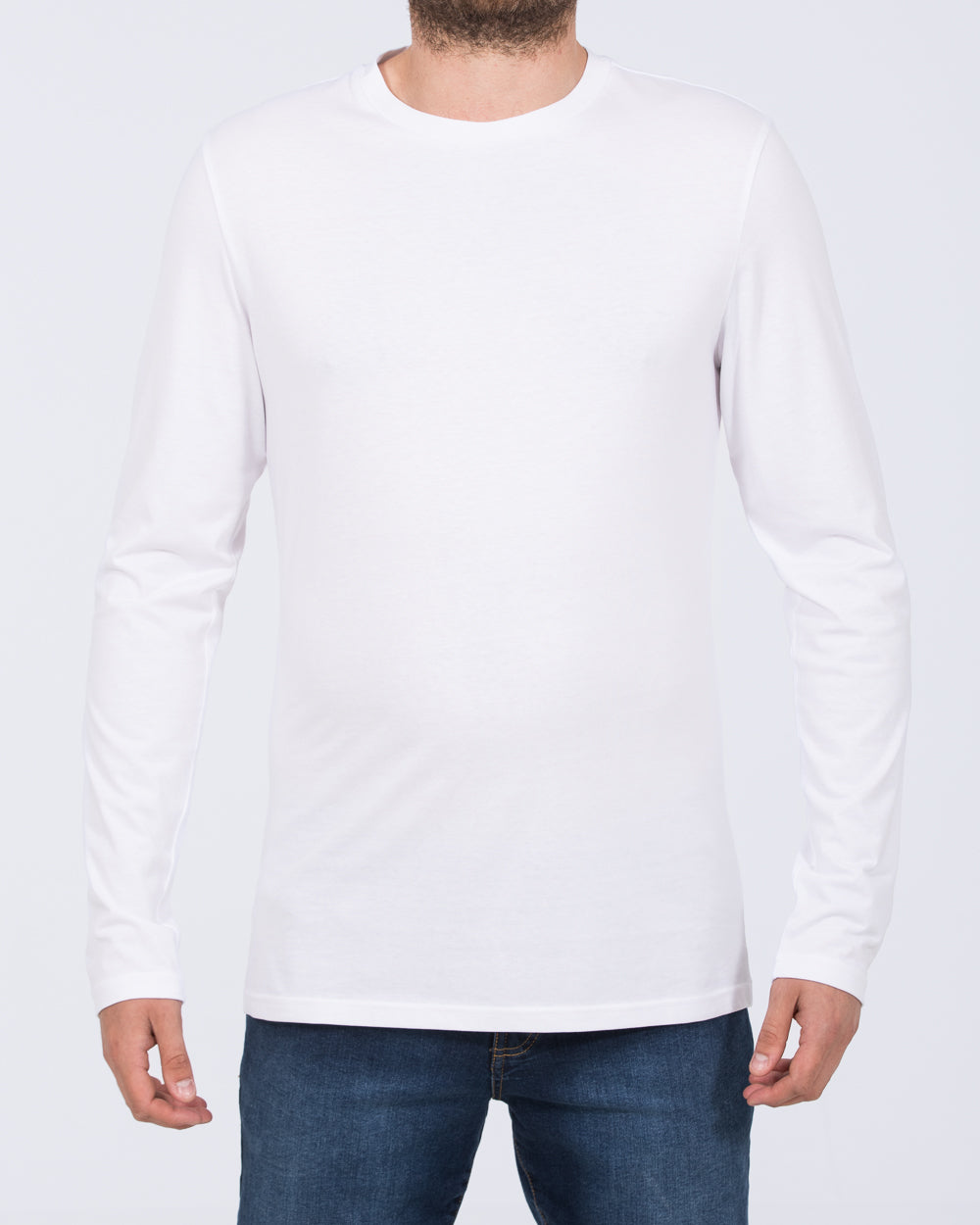 Essentalls Long Sleeve Tall Mens Extra Long T-Shirt (white