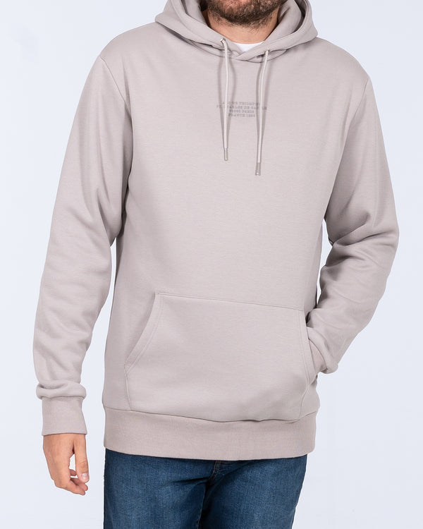 2t Lucien Tall Mens Paris Oversized Pullover Hoodie (light grey