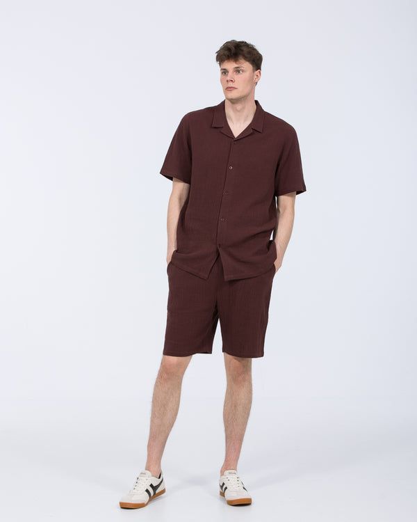 2t Tall Darius Short Sleeve Shirt (burgundy)