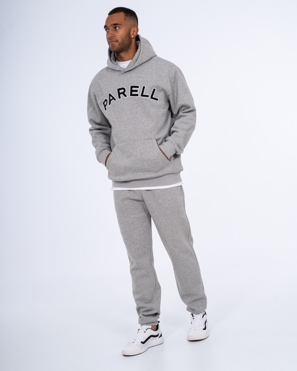Parell Forge Tall Mens Oversized Hoodie (heather grey) | Tall Mens
