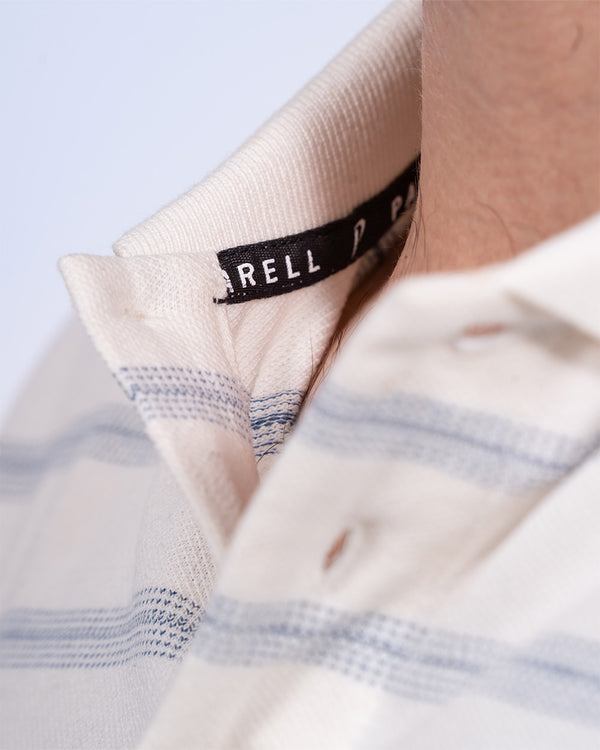 Parell Active Tall Jersey Polo Shirt (white pattern)