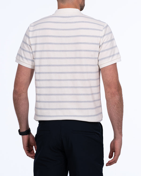 Parell Active Tall Jersey Polo Shirt (white pattern)