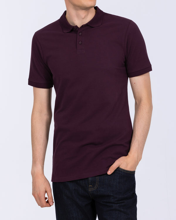 2t Franklin Tall Slim Fit Polo Shirt (purple)