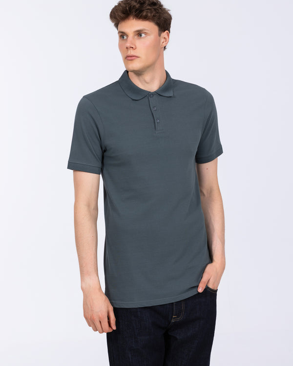 2t Franklin Tall Slim Fit Polo Shirt (titanium blue)