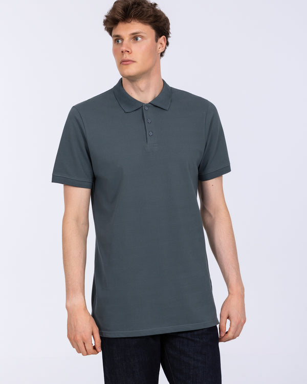 2t Lennox Tall Regular Fit Polo Shirt (titanium blue)