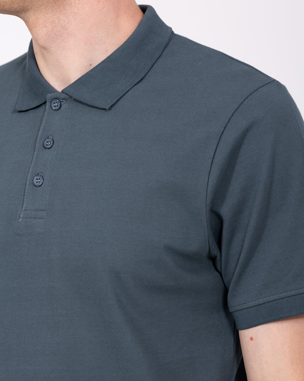 2t Lennox Tall Regular Fit Polo Shirt (titanium blue)