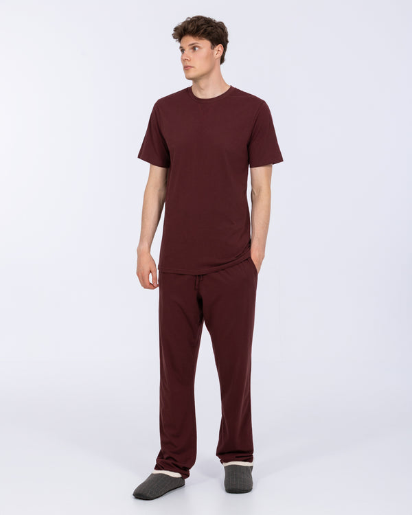 2t Talisman Tall Jersey Pyjama Bottoms (oxblood)