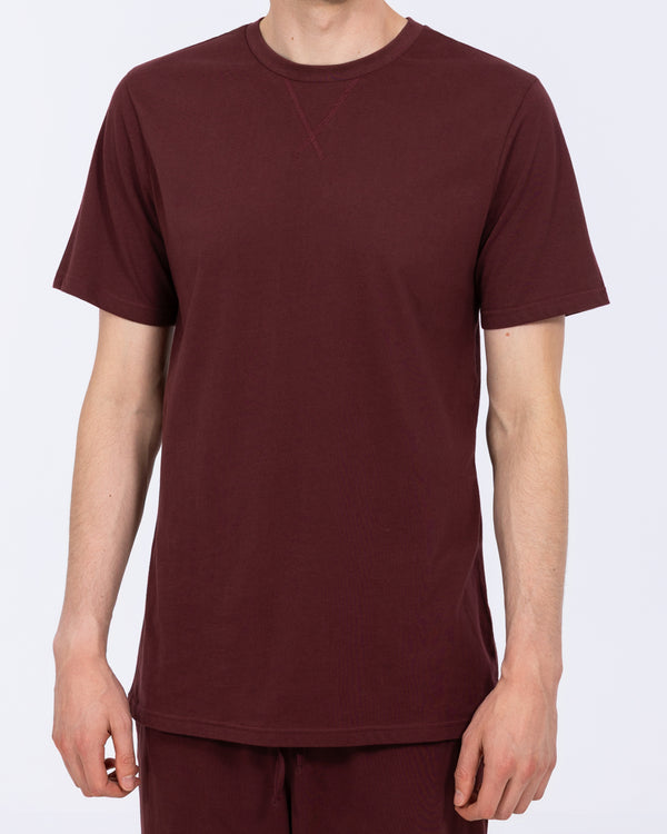 2t Talisman Tall Jersey Pyjama T-Shirt (oxblood)