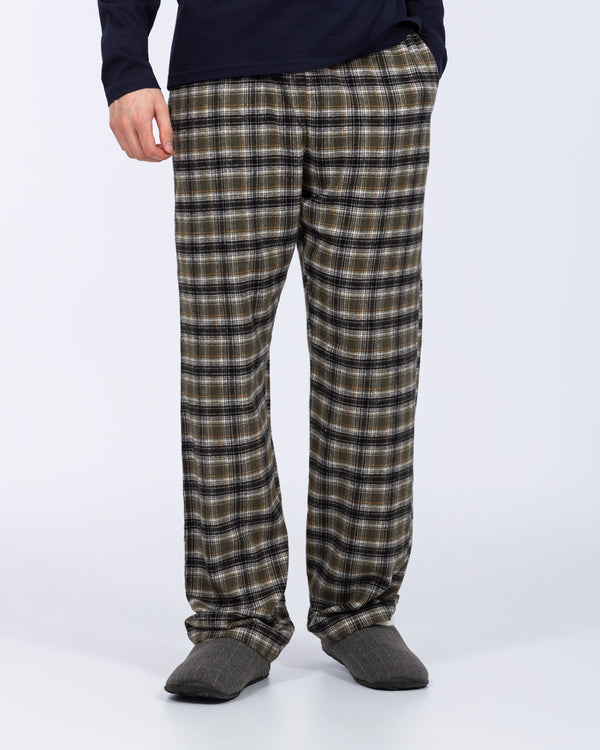2t Wren Tall Pyjama Bottoms (khaki check)