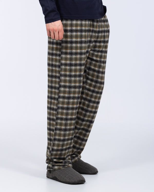 2t Wren Tall Pyjama Bottoms (khaki check)