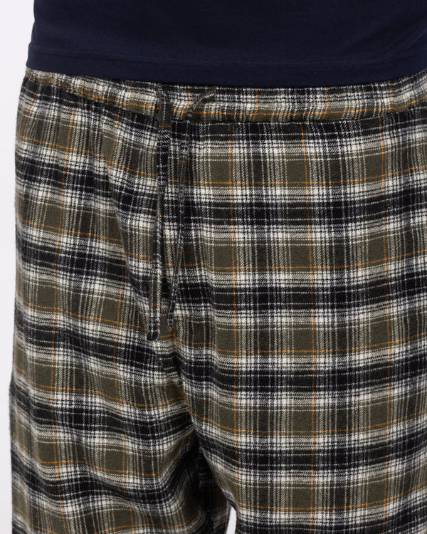 2t Wren Tall Pyjama Bottoms (khaki check)