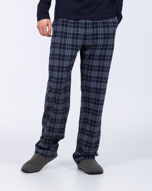 2t Wren Tall Pyjama Bottoms (mid blue check)